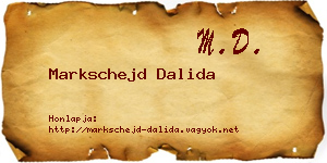 Markschejd Dalida névjegykártya